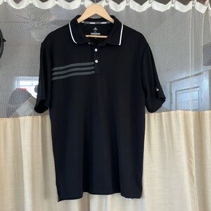 Adidas Men's Black Polo golf shirt
